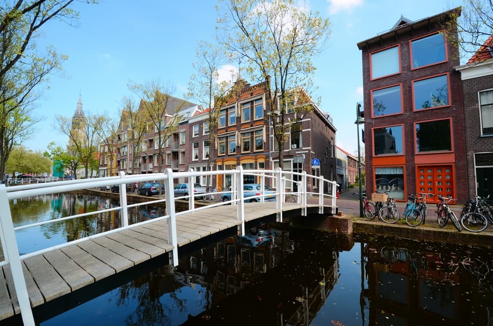 Vaarwater richting Delft